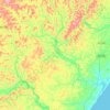 Carte topographique Itanagra, altitude, relief