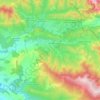 Carte topographique Valle de Valdelaguna, altitude, relief