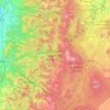 Carte topographique Willamette National Forest, altitude, relief