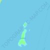 Carte topographique Isla Blanca, altitude, relief