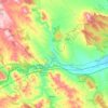Carte topographique Ateca, altitude, relief