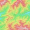 Carte topographique Phassang, altitude, relief