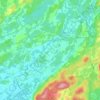 Carte topographique Green Township, altitude, relief