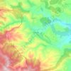 Carte topographique Cornago, altitude, relief