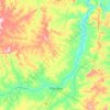 Carte topographique Barão de Grajaú, altitude, relief