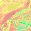 Carte topographique འདམ་གཞུང་རྫོང / 当雄县 / Damxung, altitude, relief
