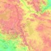 Carte topographique West-Aserbaidschan, altitude, relief