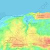 Carte topographique 14450, altitude, relief