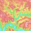 Carte topographique Cabrerets, altitude, relief