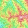 Carte topographique Shimla (urban), altitude, relief