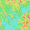 Carte topographique Ministic Lake, altitude, relief