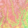Carte topographique Muli Tibetan Autonomous County, altitude, relief
