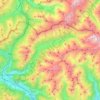 Carte topographique Pfitsch, altitude, relief