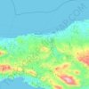Carte topographique Δήμος Ρεθύμνης, altitude, relief