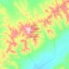 Carte topographique Хустайн Байгалийн Цогцолборт Газар, altitude, relief