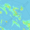 Carte topographique Bicol Region, altitude, relief
