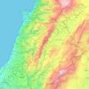 Carte topographique Litani, altitude, relief