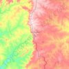 Carte topographique Aral Moreira, altitude, relief