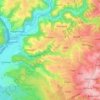 Carte topographique Jabach, altitude, relief