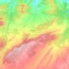 Carte topographique Daïra Telagh, altitude, relief