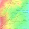 Carte topographique Communauté rurale de Fandène, altitude, relief