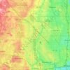 Carte topographique Menomonee River, altitude, relief