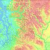 Carte topographique Mount Baker-Snoqualmie National Forest, altitude, relief