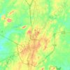Carte topographique Asheboro, altitude, relief