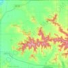Carte topographique Town of Lima, altitude, relief