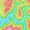 Carte topographique Northfork, altitude, relief