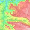 Carte topographique Le Cernon, altitude, relief