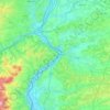 Carte topographique Vienne Condrieu Agglomération, altitude, relief