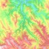 Carte topographique As Nogais, altitude, relief