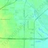 Carte topographique South Hutchinson, altitude, relief
