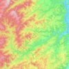 Carte topographique Le Doux, altitude, relief