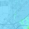 Carte topographique Waddinxveen, altitude, relief