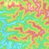 Carte topographique Chattaroy, altitude, relief