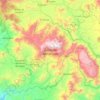 Carte topographique Sierra de Manantlán, altitude, relief