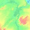 Carte topographique Pathfinder Reservoir, altitude, relief