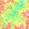 Carte topographique San Román de Cameros, altitude, relief
