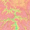 Carte topographique འབར་ཁམས་རྫོང་ 马尔康市, altitude, relief
