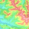 Carte topographique Ogenne-Camptort, altitude, relief