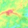 Carte topographique Châlons-du-Maine, altitude, relief