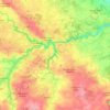 Carte topographique Argentonnay, altitude, relief