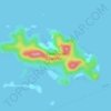 Carte topographique Chindonan Island, altitude, relief