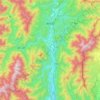 Carte topographique Minobu, altitude, relief