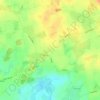 Carte topographique Kiesby, altitude, relief