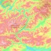 Carte topographique Саяно-Шушенское водохранилище, altitude, relief