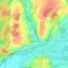 Carte topographique Arc-lès-Gray, altitude, relief