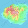 Carte topographique Kauaʻi, altitude, relief